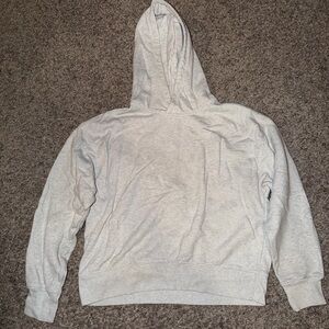 American Eagle Light Gray Hooded Sweatshirt